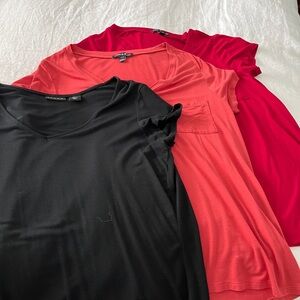 3 layering T-shirts, L, Cable & Gauge/Tahari (3 for $9)